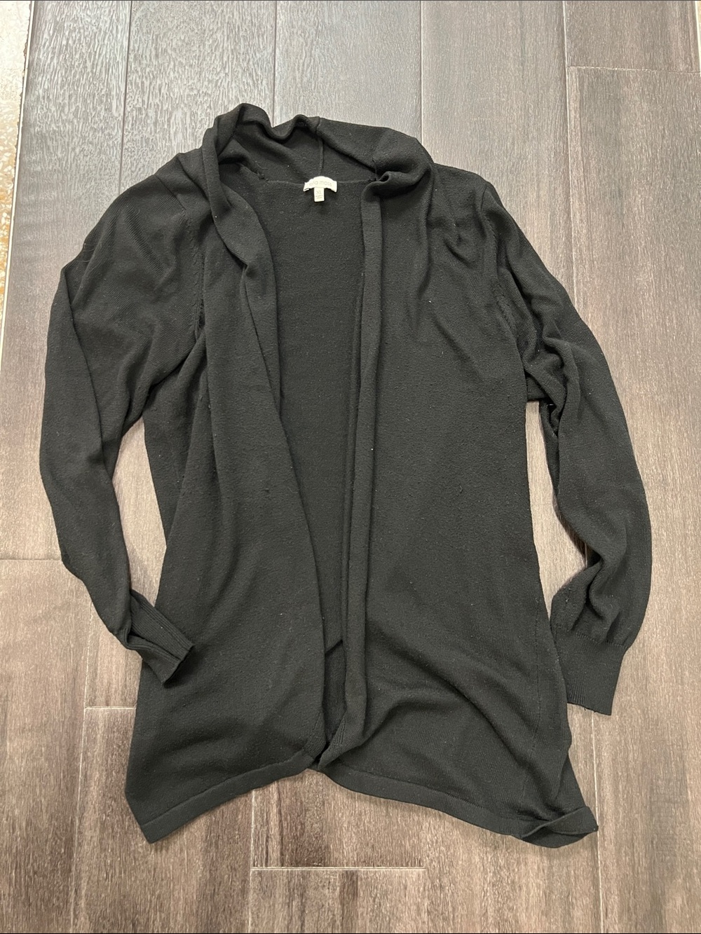 Ella Moss Black Open-Front Cardigan